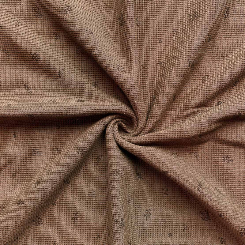 Punto nido de abeja MIEKO Castaño / Sepia